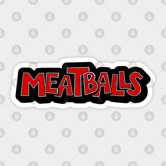 Meatballs 1979 Sticker by The Daily Ghost
